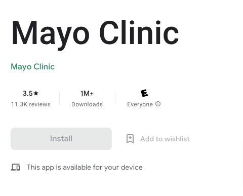 Mayo Clinic Patient Portal App
