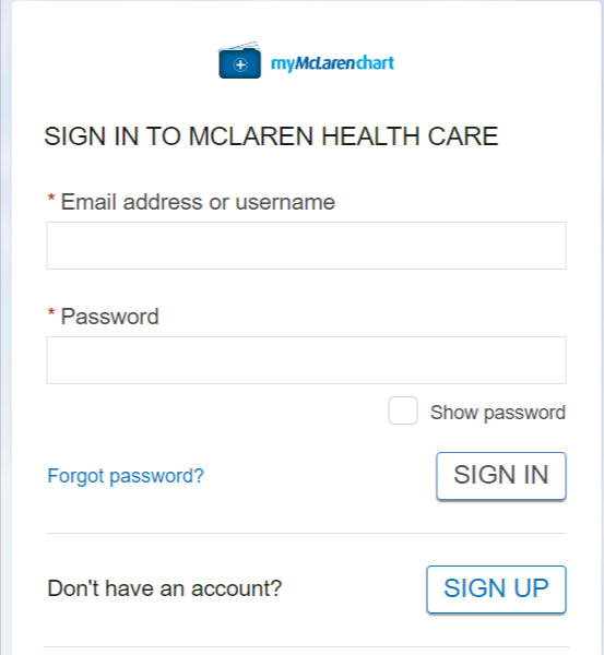 McLaren Patient Portal