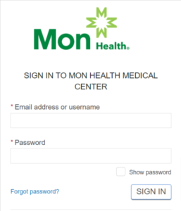 Mon Health Patient Portal login