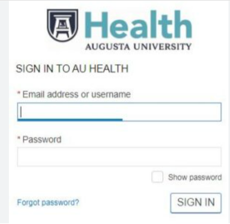 Augusta University Patient Portal login