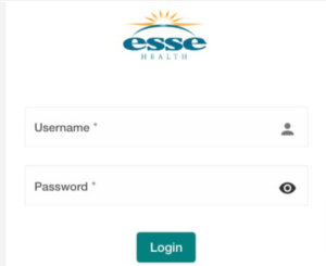 ESSE Health Patient Portal login