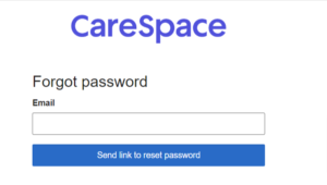 forgotten your CareSpace Patient Portal login password