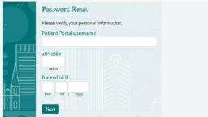 forgotten your LCMC Patient Portal login password.