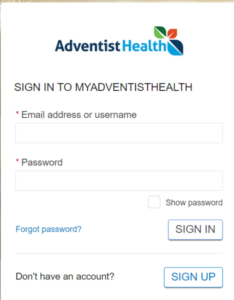 Adventist Health Patient Portal Login