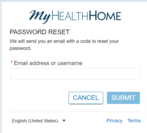 forgotten your Grandview Patient Portal login password