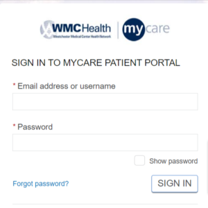 WMC Patient Portal Login